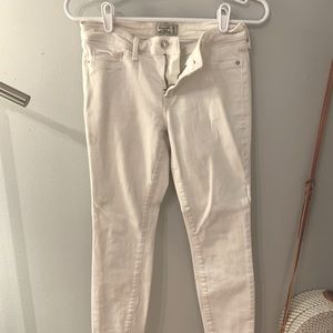 Abercrombie white jeans